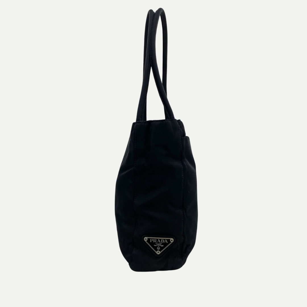 Nylon Small Tote Black