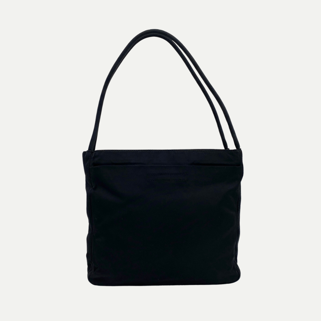 Nylon Small Tote Black