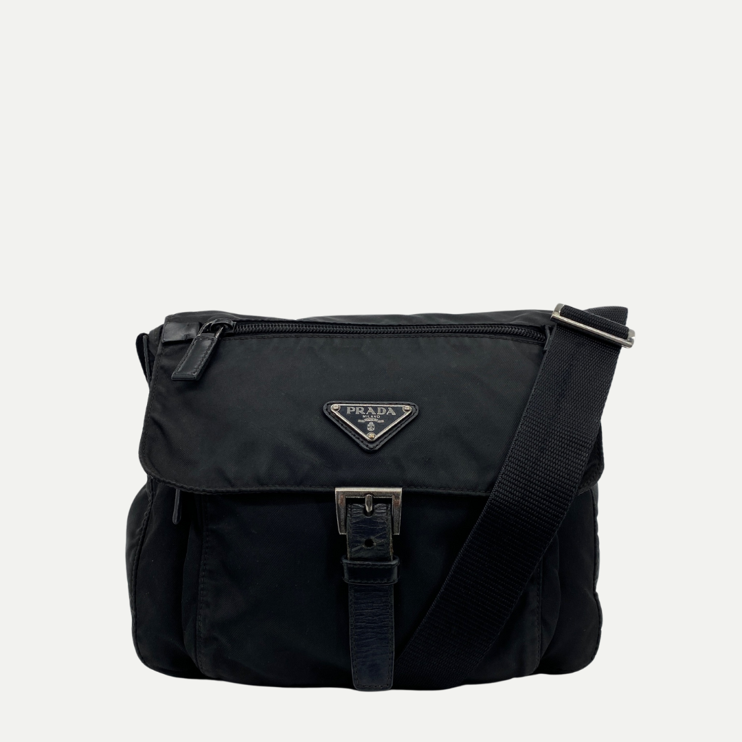 Messenger Small Crossbody Black