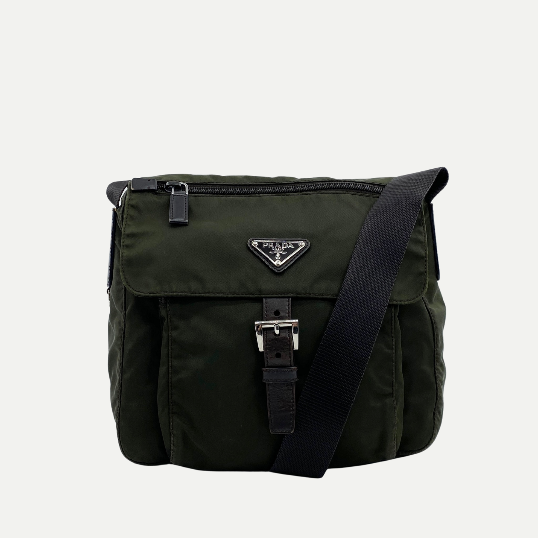 Messenger Small Crossbody Dark Green