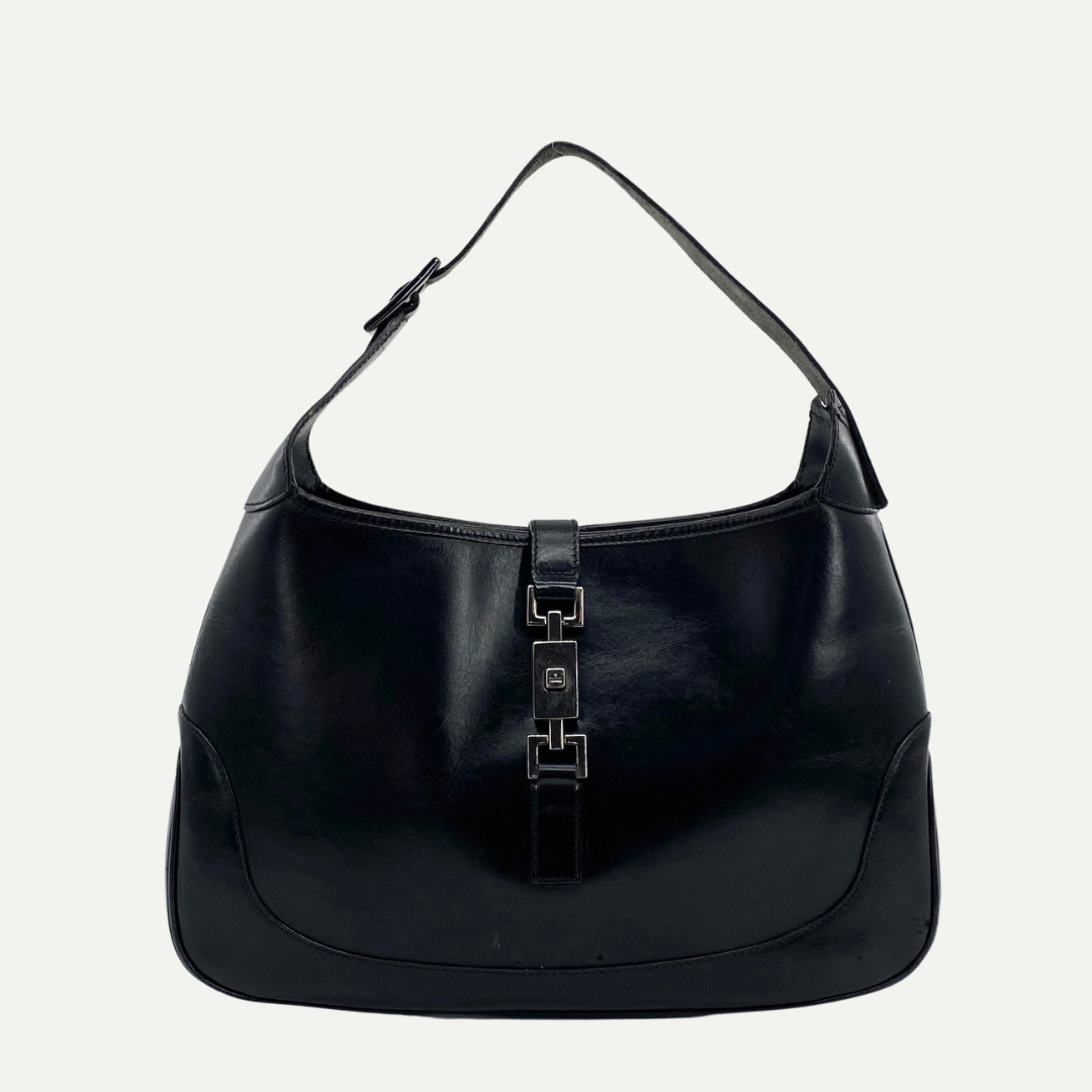 Monogram Jackie Shoulder Bag Black